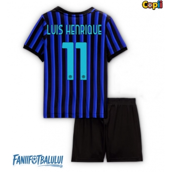 Inter Milan Luis Henrique #11 Echipament de Fotbal Replică 2025-26 Copii Acasa (+ Șorturi)